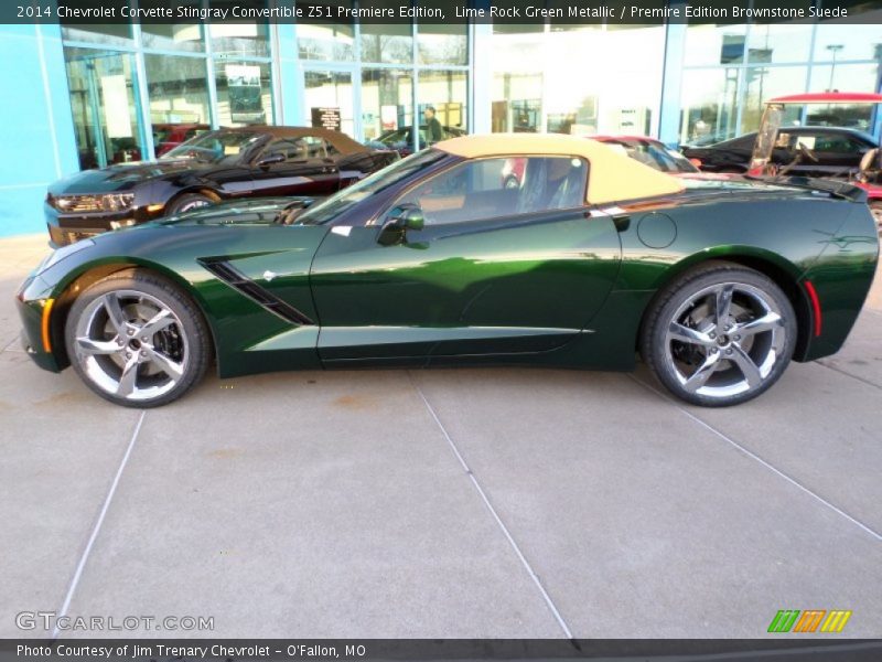  2014 Corvette Stingray Convertible Z51 Premiere Edition Lime Rock Green Metallic