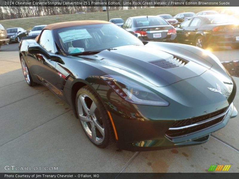  2014 Corvette Stingray Convertible Z51 Premiere Edition Lime Rock Green Metallic