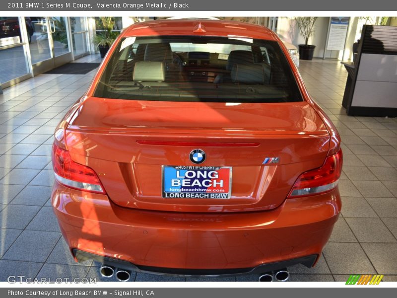 Valencia Orange Metallic / Black 2011 BMW 1 Series M Coupe