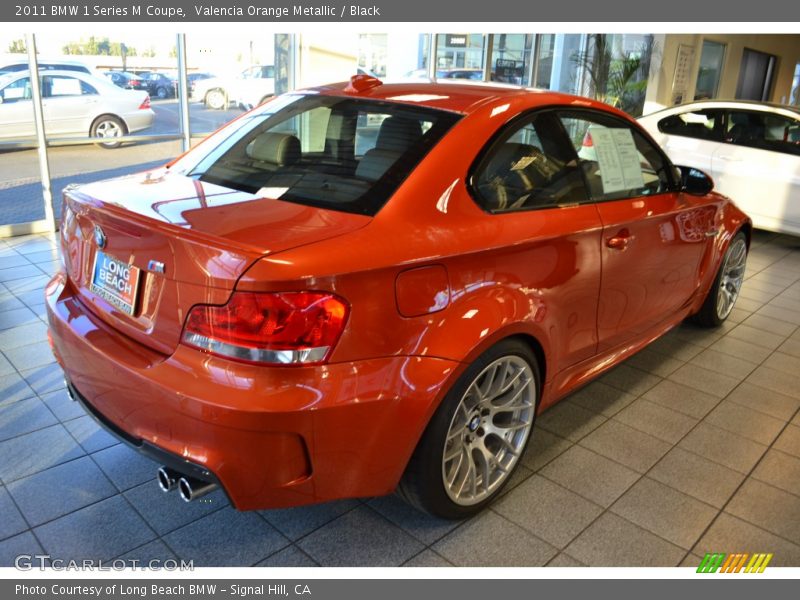 Valencia Orange Metallic / Black 2011 BMW 1 Series M Coupe
