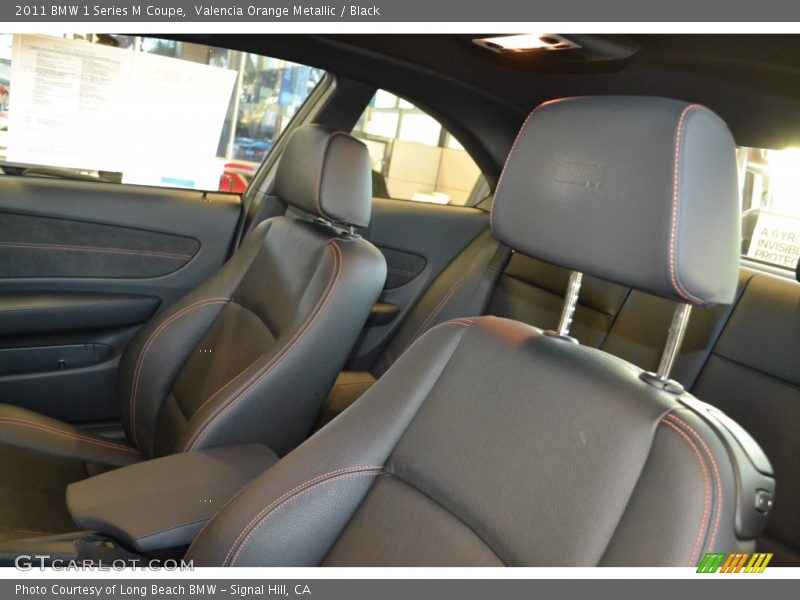 Valencia Orange Metallic / Black 2011 BMW 1 Series M Coupe