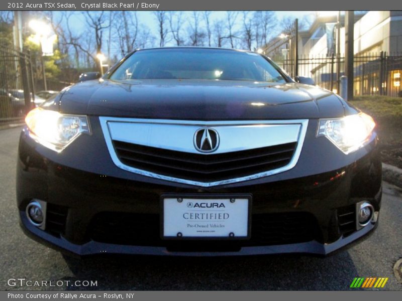 Crystal Black Pearl / Ebony 2012 Acura TSX Sedan