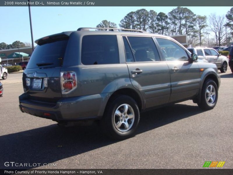 Nimbus Gray Metallic / Gray 2008 Honda Pilot EX-L