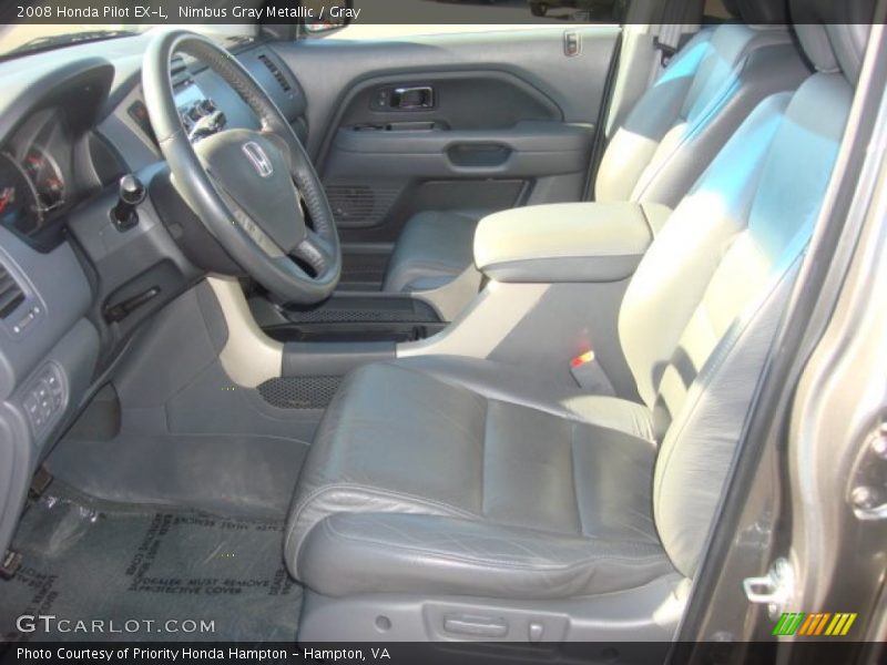 Nimbus Gray Metallic / Gray 2008 Honda Pilot EX-L