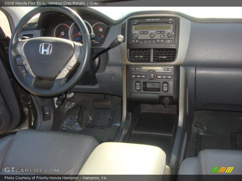 Nimbus Gray Metallic / Gray 2008 Honda Pilot EX-L