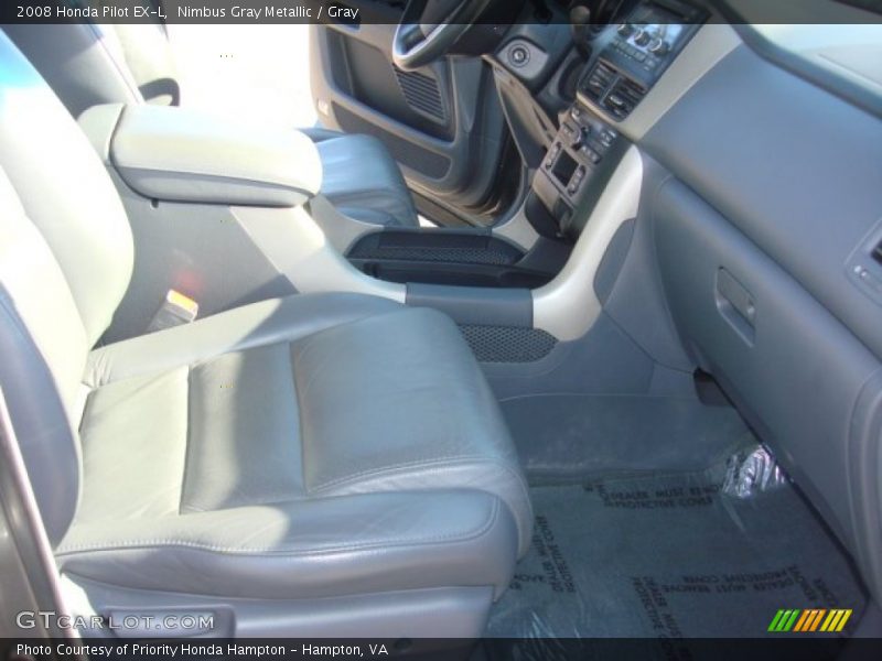 Nimbus Gray Metallic / Gray 2008 Honda Pilot EX-L