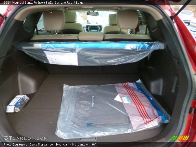 Serrano Red / Beige 2014 Hyundai Santa Fe Sport FWD