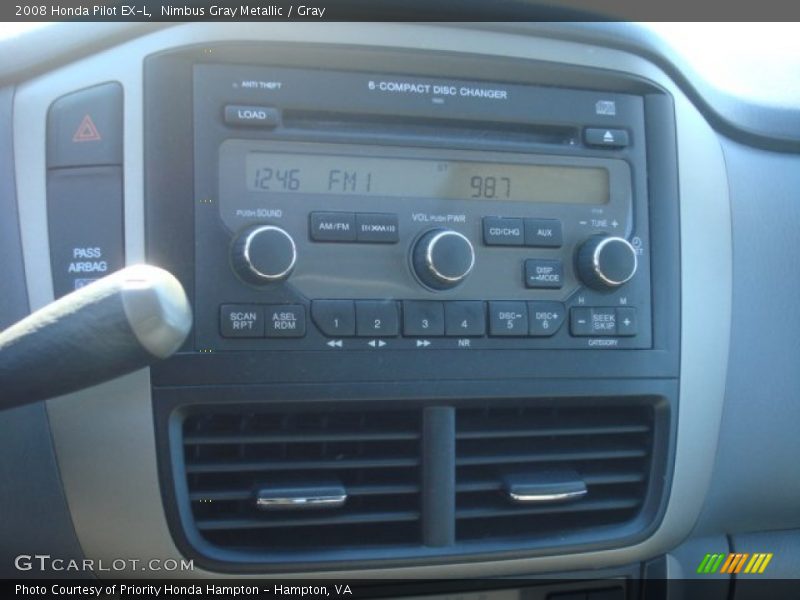 Nimbus Gray Metallic / Gray 2008 Honda Pilot EX-L