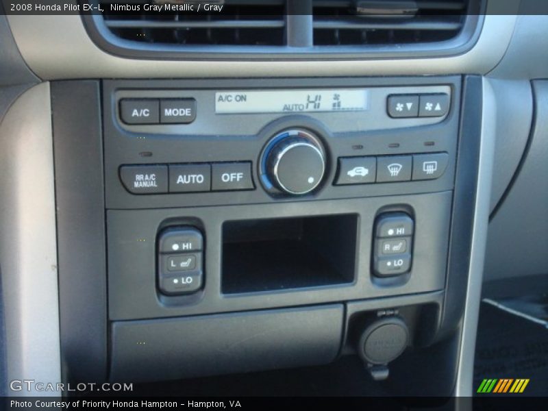 Nimbus Gray Metallic / Gray 2008 Honda Pilot EX-L