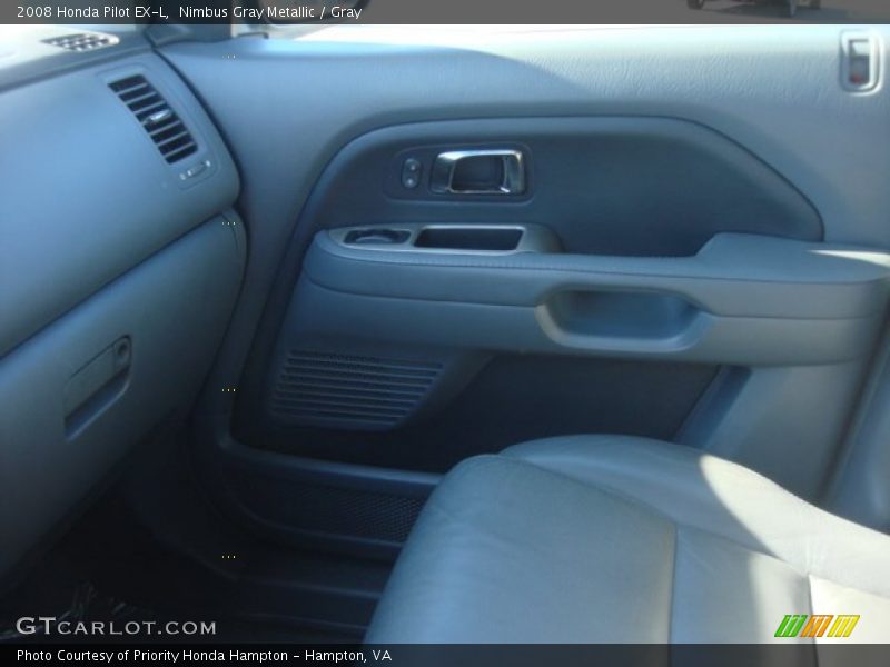 Nimbus Gray Metallic / Gray 2008 Honda Pilot EX-L