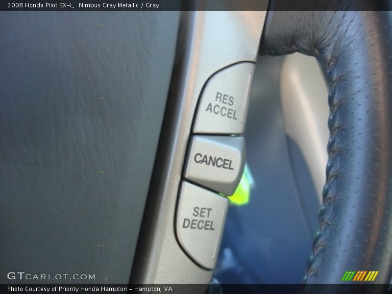 Nimbus Gray Metallic / Gray 2008 Honda Pilot EX-L