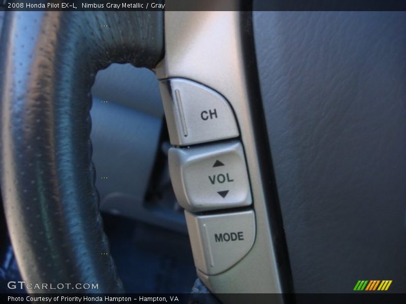 Nimbus Gray Metallic / Gray 2008 Honda Pilot EX-L