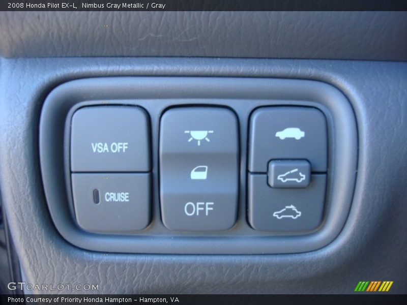 Nimbus Gray Metallic / Gray 2008 Honda Pilot EX-L