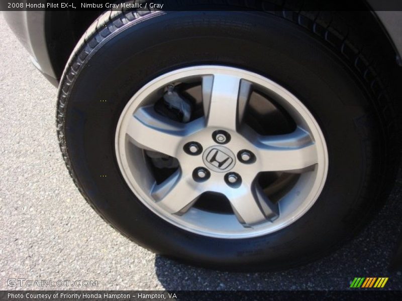 Nimbus Gray Metallic / Gray 2008 Honda Pilot EX-L