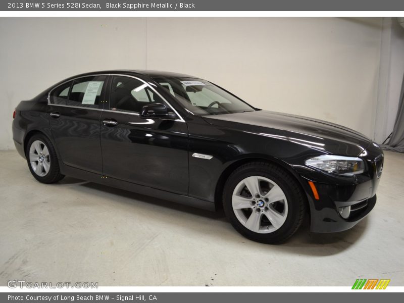 Black Sapphire Metallic / Black 2013 BMW 5 Series 528i Sedan