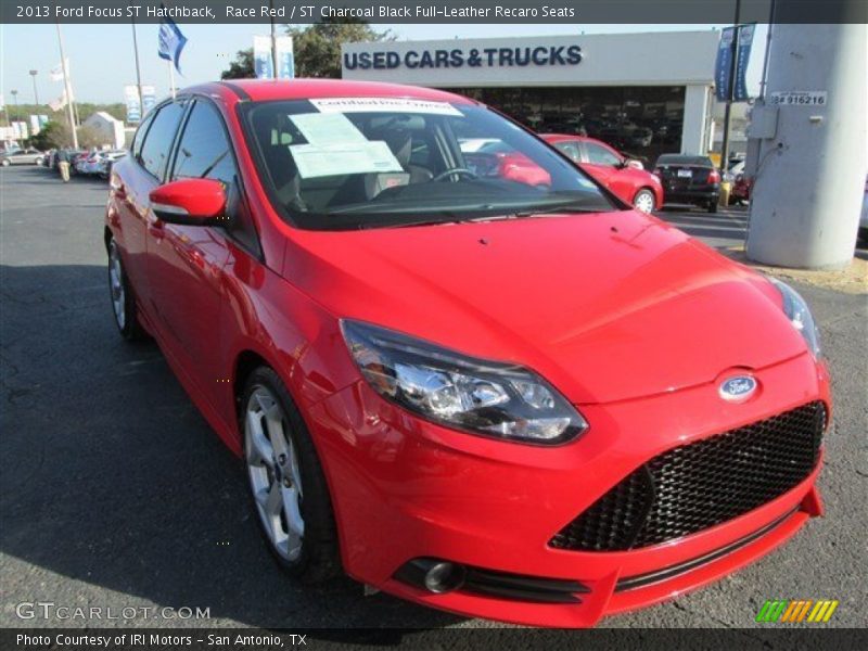 Race Red / ST Charcoal Black Full-Leather Recaro Seats 2013 Ford Focus ST Hatchback