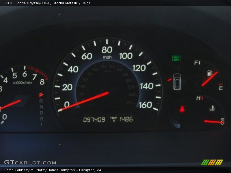 Mocha Metallic / Beige 2010 Honda Odyssey EX-L