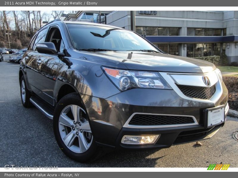Grigio Metallic / Ebony 2011 Acura MDX Technology