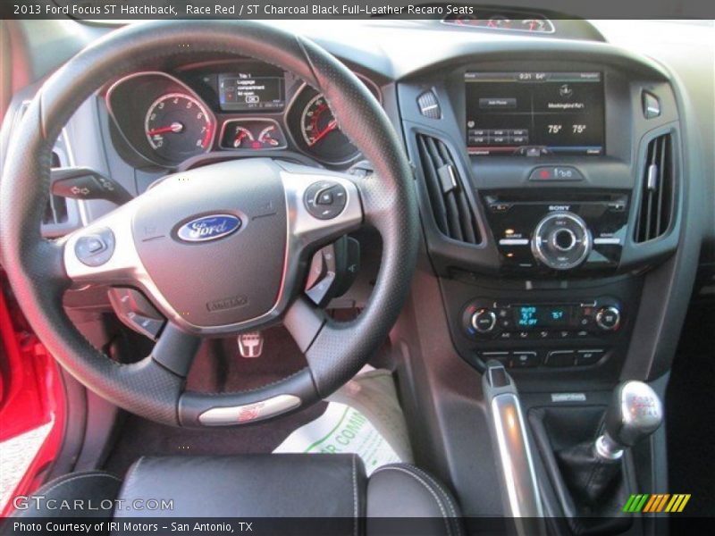 Race Red / ST Charcoal Black Full-Leather Recaro Seats 2013 Ford Focus ST Hatchback