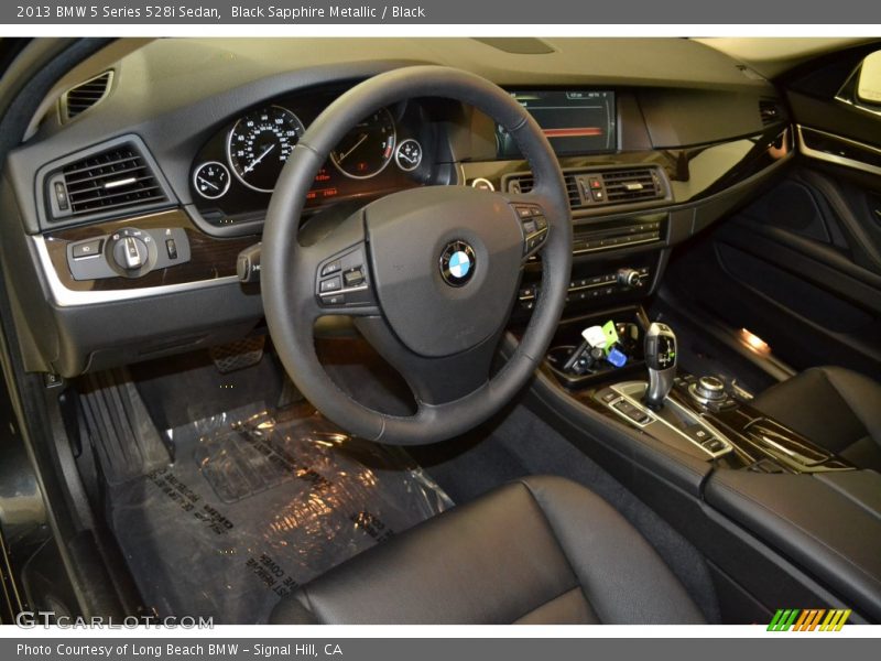 Black Sapphire Metallic / Black 2013 BMW 5 Series 528i Sedan