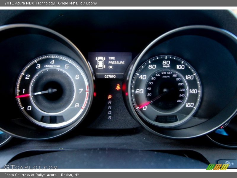 Grigio Metallic / Ebony 2011 Acura MDX Technology