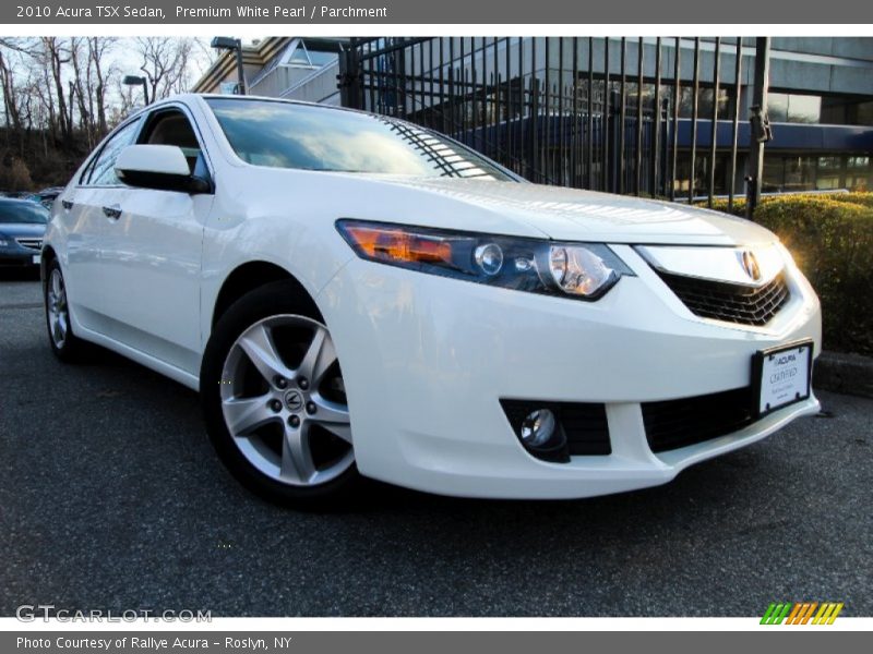 Premium White Pearl / Parchment 2010 Acura TSX Sedan