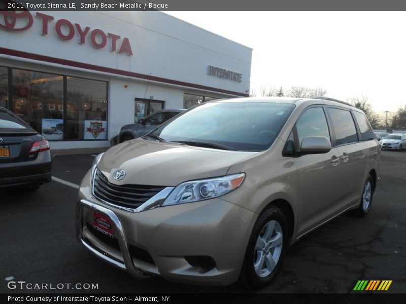 Sandy Beach Metallic / Bisque 2011 Toyota Sienna LE