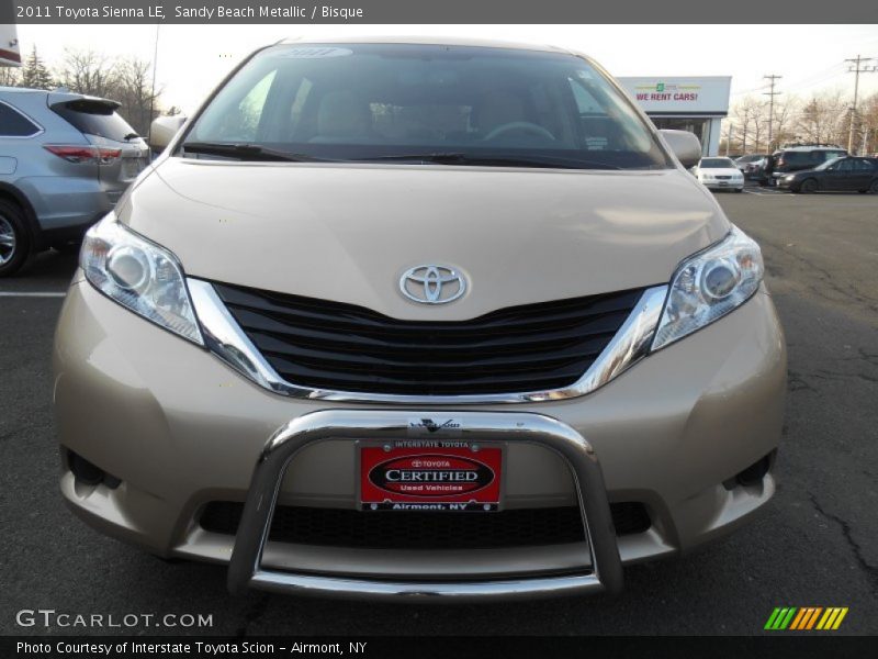 Sandy Beach Metallic / Bisque 2011 Toyota Sienna LE