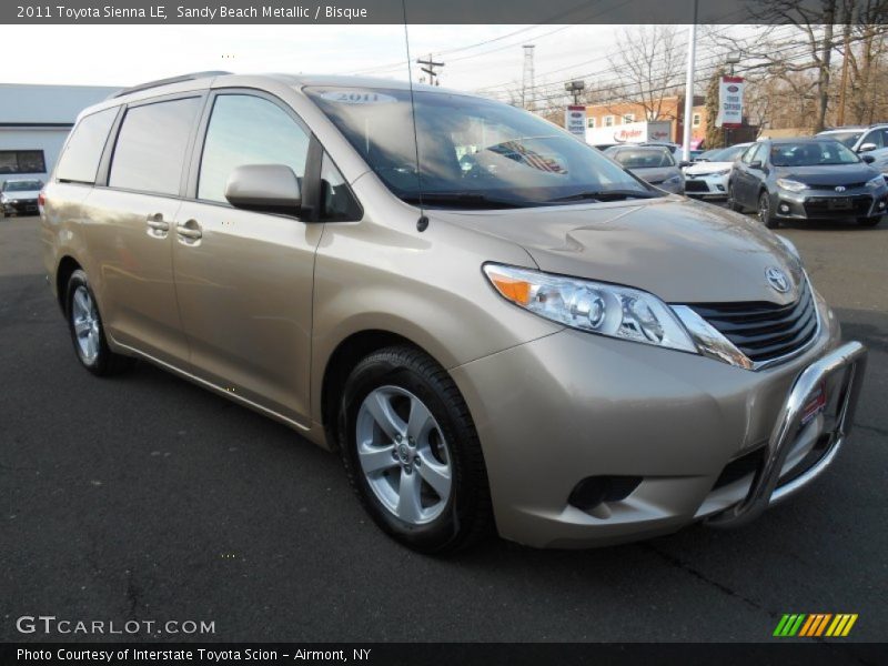 Sandy Beach Metallic / Bisque 2011 Toyota Sienna LE
