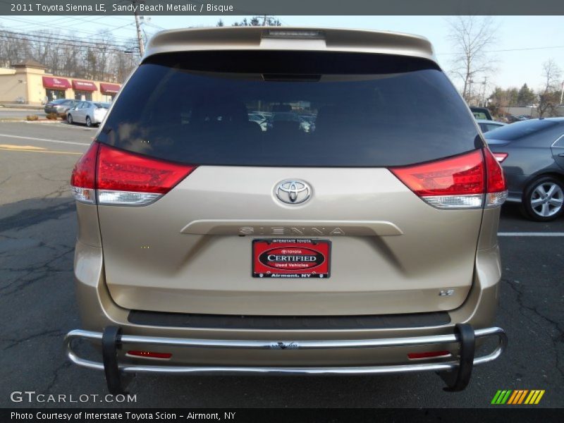 Sandy Beach Metallic / Bisque 2011 Toyota Sienna LE