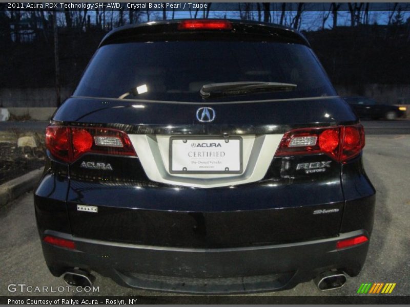 Crystal Black Pearl / Taupe 2011 Acura RDX Technology SH-AWD