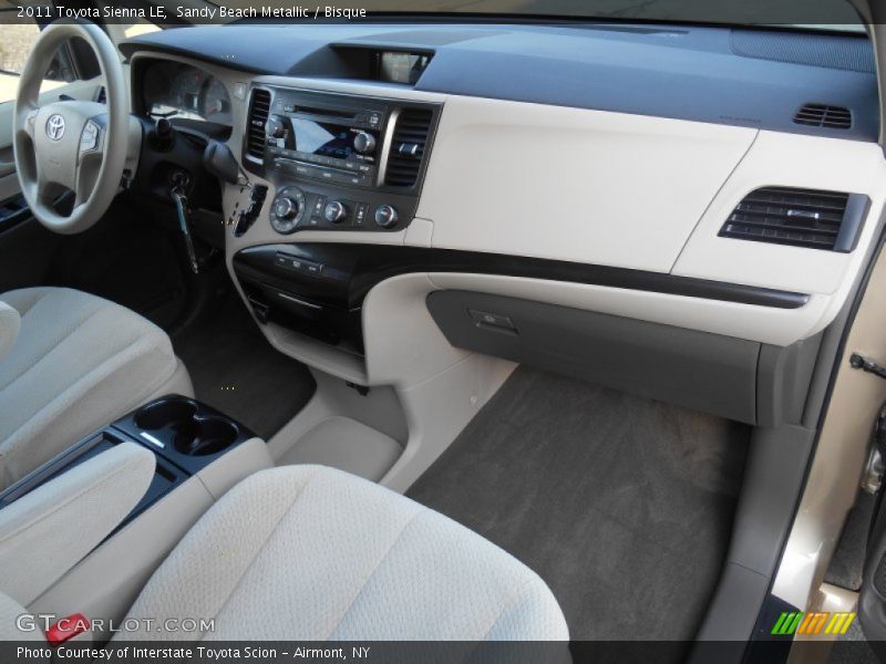 Dashboard of 2011 Sienna LE