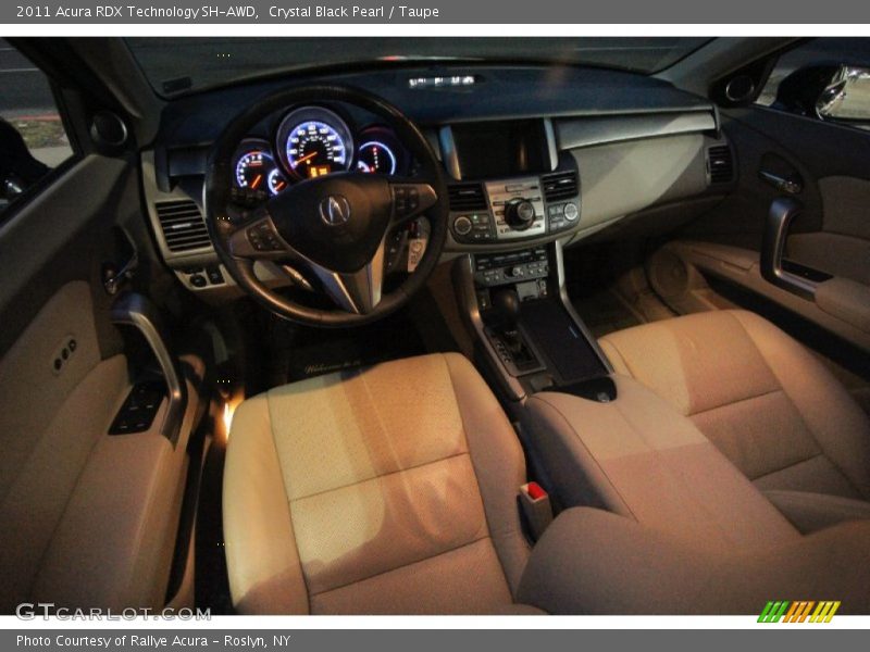 Crystal Black Pearl / Taupe 2011 Acura RDX Technology SH-AWD