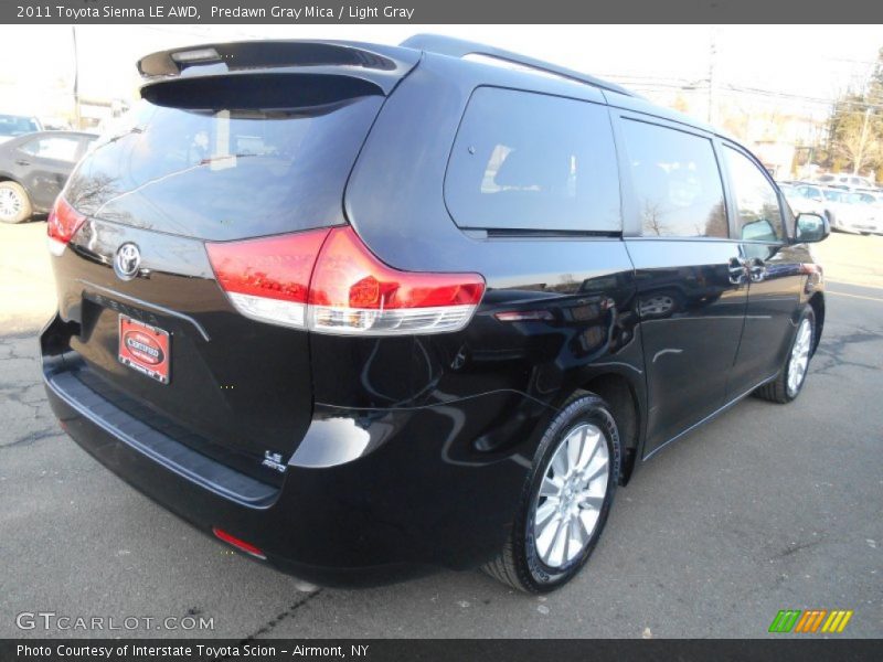Predawn Gray Mica / Light Gray 2011 Toyota Sienna LE AWD