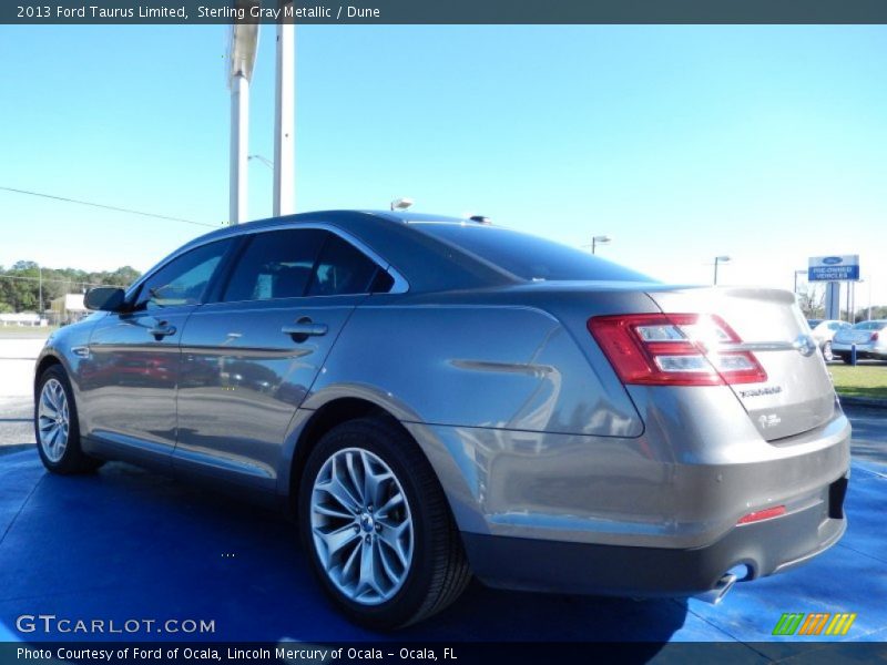 Sterling Gray Metallic / Dune 2013 Ford Taurus Limited