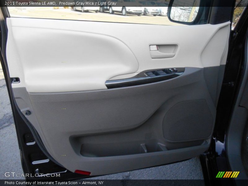 Predawn Gray Mica / Light Gray 2011 Toyota Sienna LE AWD