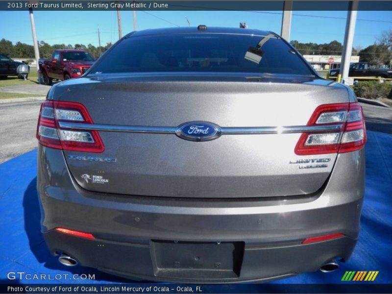 Sterling Gray Metallic / Dune 2013 Ford Taurus Limited