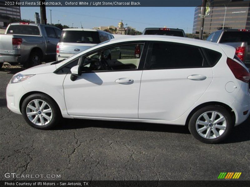 Oxford White / Light Stone/Charcoal Black 2012 Ford Fiesta SE Hatchback