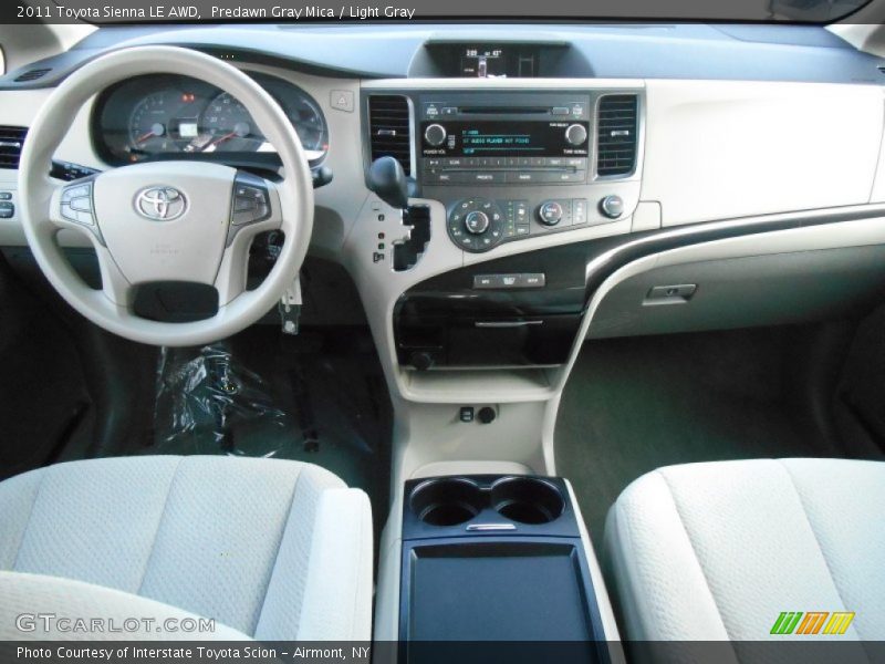 Predawn Gray Mica / Light Gray 2011 Toyota Sienna LE AWD
