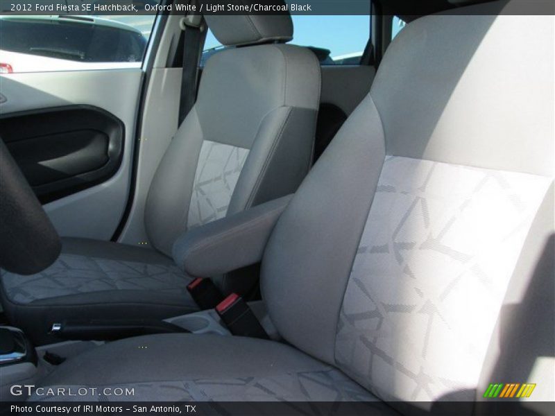 Oxford White / Light Stone/Charcoal Black 2012 Ford Fiesta SE Hatchback