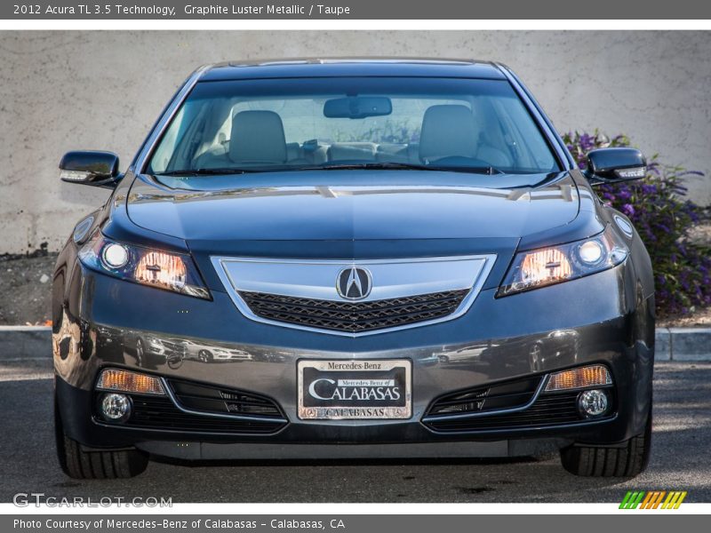 Graphite Luster Metallic / Taupe 2012 Acura TL 3.5 Technology