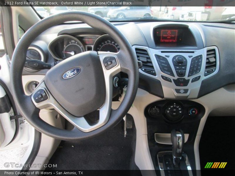 Oxford White / Light Stone/Charcoal Black 2012 Ford Fiesta SE Hatchback