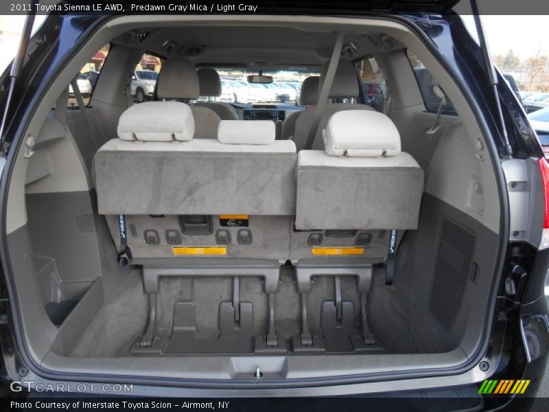 Predawn Gray Mica / Light Gray 2011 Toyota Sienna LE AWD