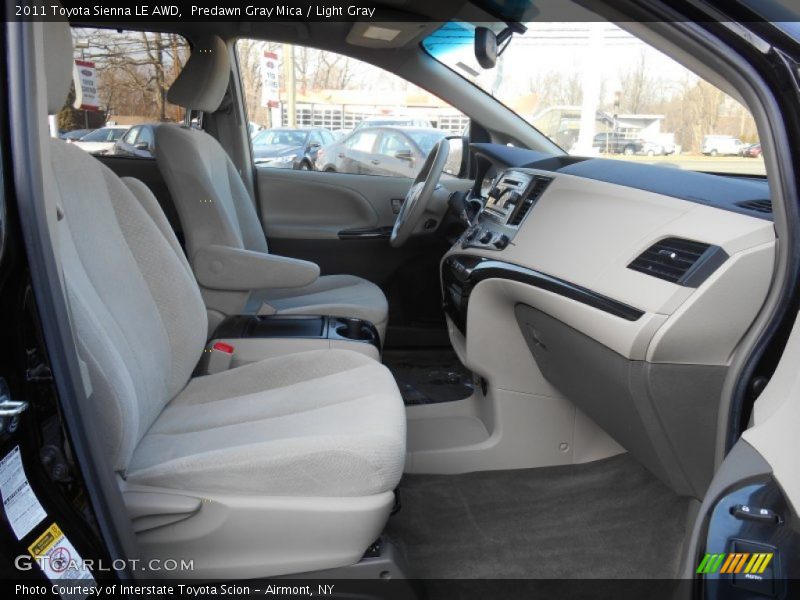 Predawn Gray Mica / Light Gray 2011 Toyota Sienna LE AWD
