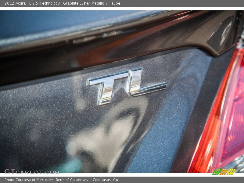 Graphite Luster Metallic / Taupe 2012 Acura TL 3.5 Technology