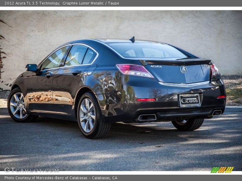 Graphite Luster Metallic / Taupe 2012 Acura TL 3.5 Technology