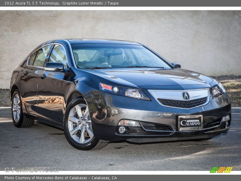 Graphite Luster Metallic / Taupe 2012 Acura TL 3.5 Technology