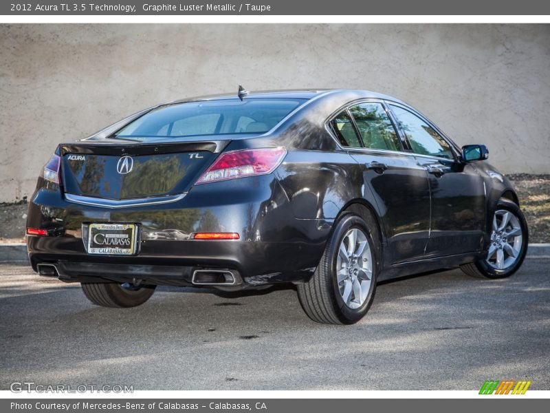 Graphite Luster Metallic / Taupe 2012 Acura TL 3.5 Technology
