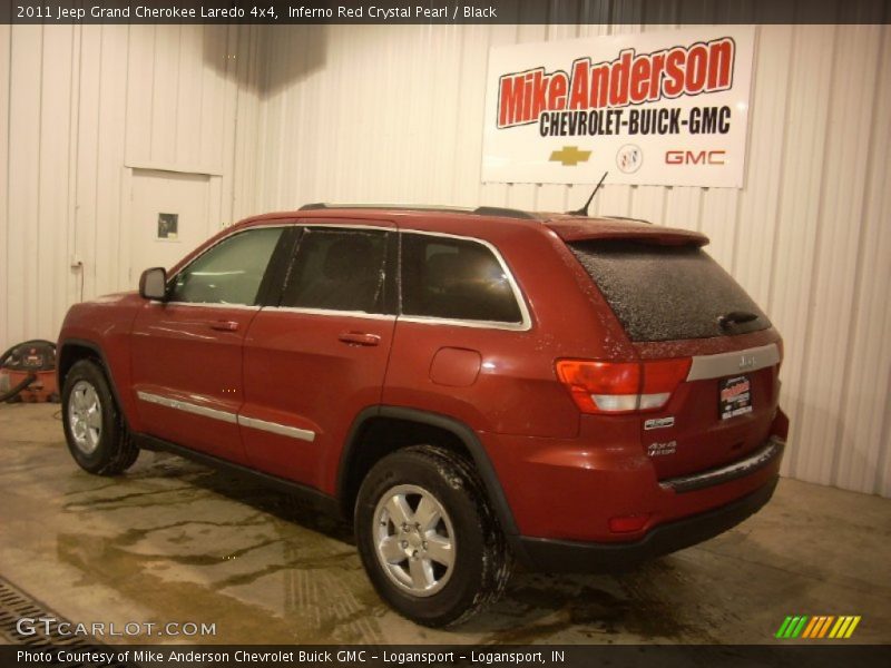 Inferno Red Crystal Pearl / Black 2011 Jeep Grand Cherokee Laredo 4x4
