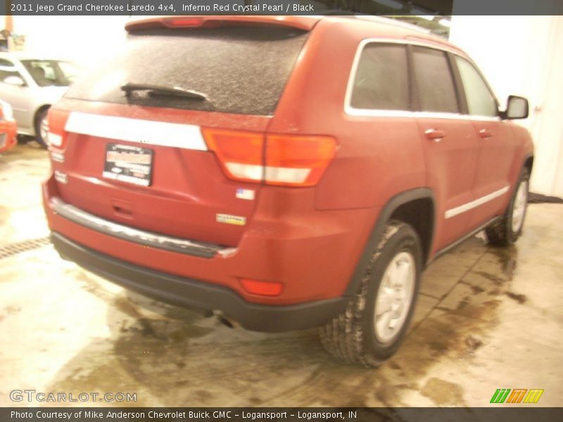 Inferno Red Crystal Pearl / Black 2011 Jeep Grand Cherokee Laredo 4x4
